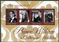 Royal Engagement Mint Sheet of 4 Stamps St. Vincent, 2011
